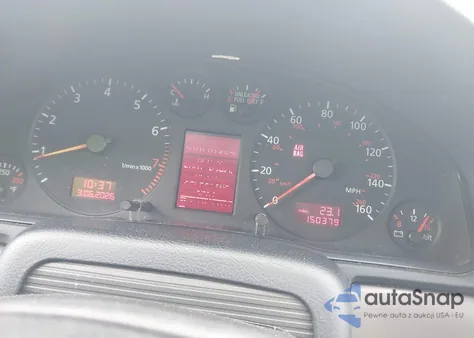 2001 Audi A4 1.8 T from USA, damaged, VIN WAUDC68D11A056010